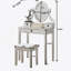 Ensemble coiffeuse et tabouret de maquillage en bois Moniya-884713716