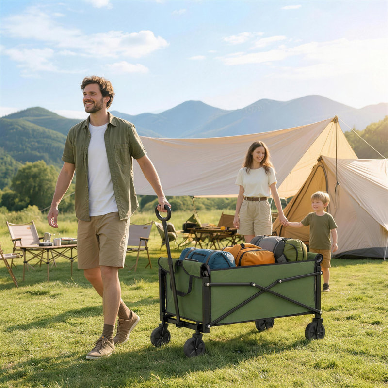 Camping Trailer, Green