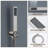 3-Function Ceiling Mounted Thermostatic Rainfall Shower System with 6 Body Jets and Rough-in Valve-105528726