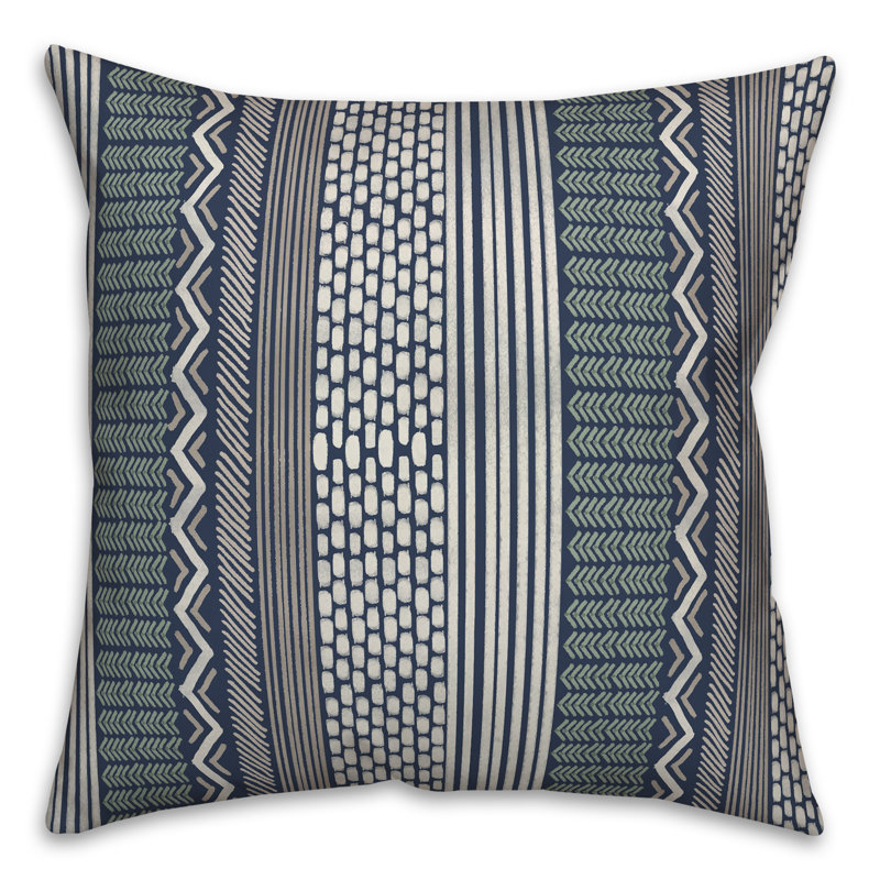 Housse et insert de coussin carré extérieur Abishai, Sarcelle