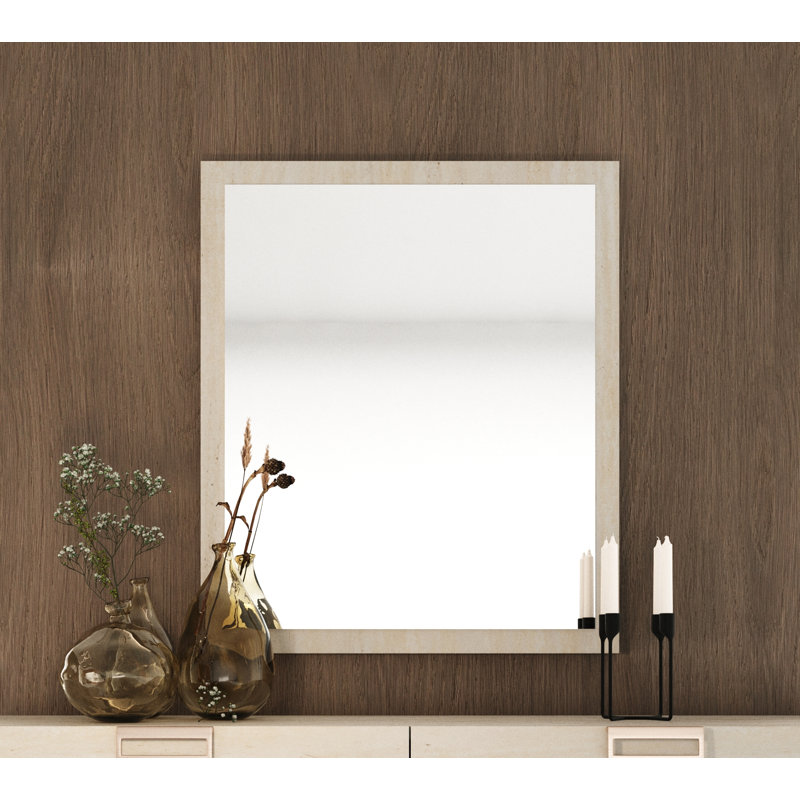 Lamod Italia Lago - Miroir moderne en faux travertin
