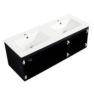 Meuble-lavabo mural flottant de 48 po Macle