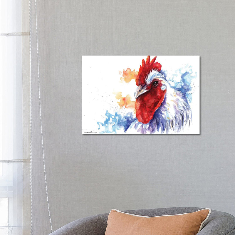 Cock-a-Doodle-Doo 1 Piece Wrapped Canvas Wall Art, 66.04 cm H x 45.72 cm W x 1.91 cm D