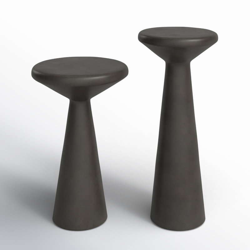Ravine Nesting End Table, Dark Gray