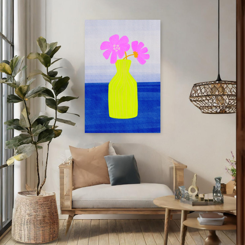 Art floral abstrait vif