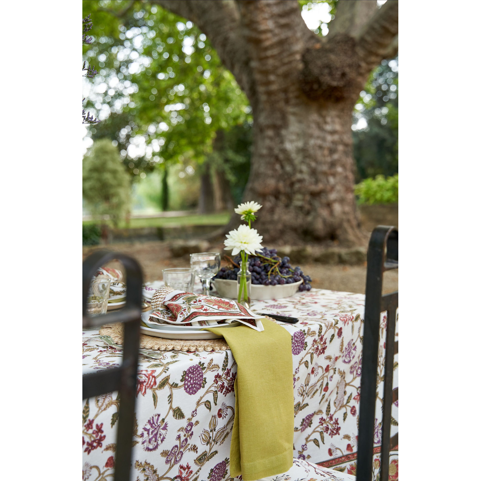 Marlowe Cotton Tablecloth, 86" L x 59" W