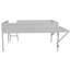 Lit mezzanine gris avec bureau et DEL - Maximise l'efficacité du bois de style chambre à coucher pour une expérience confortable
