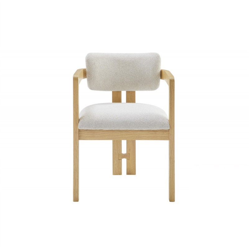 Ensemble de 2 chaises de salle à manger rembourrées Modern Modern, Naturel