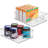 iDesign Plastic Stackable Pantry Bin with Handles - Set of 2 - Clear