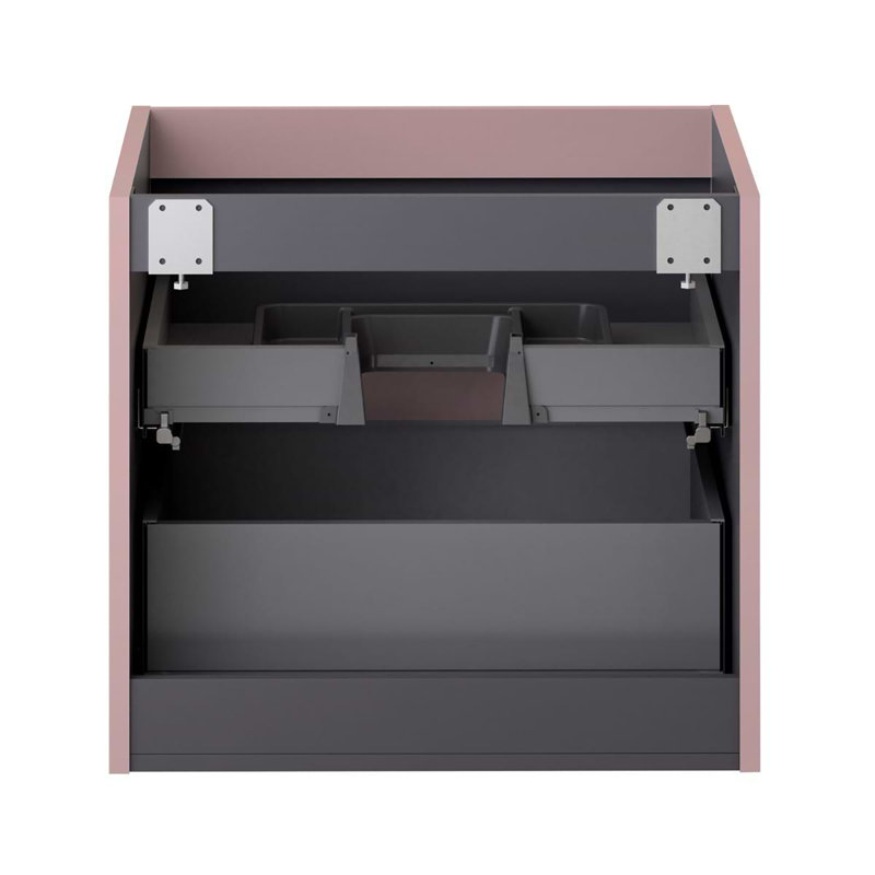 Prima Single Vanity, Rose Pink, 24"