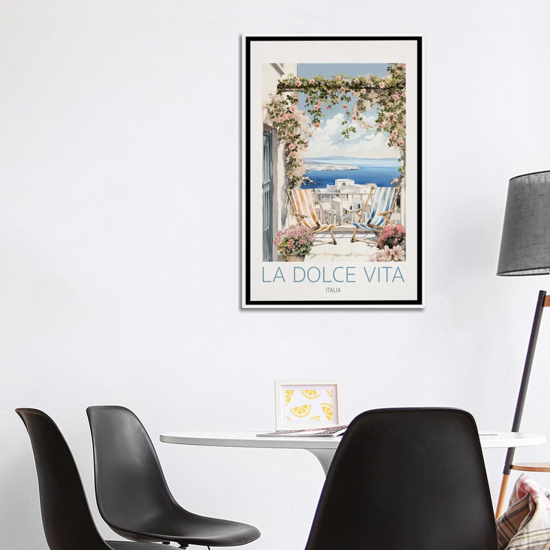 Amalfi Coast Italy, 101.6 cm H x 66.04 cm W x 4.445 cm D, White