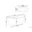 1700mm x 770mm Freestanding Standard Acrylic Bathtub-1664354720