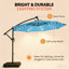 Parasol d'extérieur en porte-à-faux à DEL 10 pi-1223539220