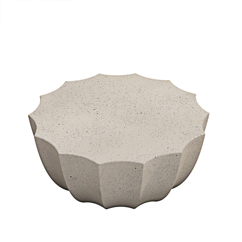 Table basse moderne d'extérieur et d'intérieur imperméable, Blanchies