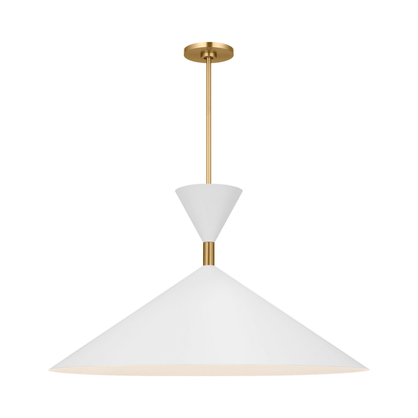 Bodhi Pendant, Burnished Brass, 17.25" H x 30" W x 30" D