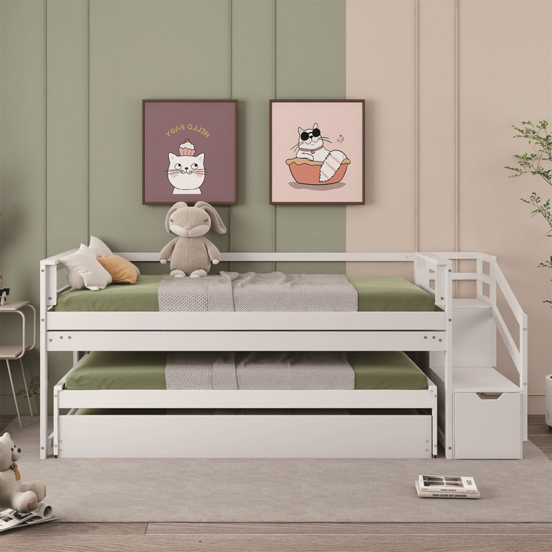 Lit de jour simple avec couchette Idar