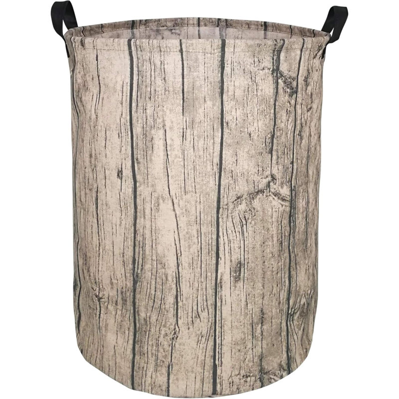 Round Laundry Gift Basket Storage Hamper Clothes Storage Organizer Bins Shelf Basket With Handles For Room Decor
