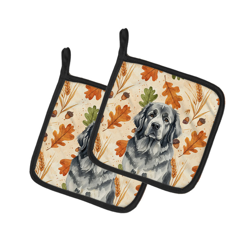 Paire de porte-casseroles gris gris Heirloom Fall