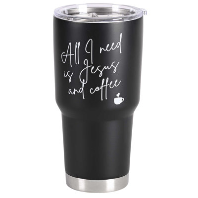 Dicksons Inc 30oz. Double Wall Insulated Stainless Steel Travel Tumbler