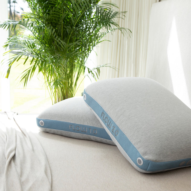 Flow 3.0 Blue and Gray Memory Foam Performance Pillow