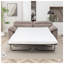 Canapé-lit convertible gris Mid-Century moderne, canapé 2 places en polyester avec surface pour grand lit