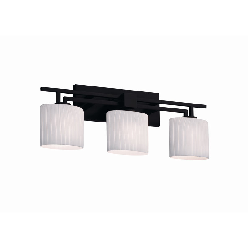 Bonamy 3 - Light Vanity Light, Ribbon, Matte Black