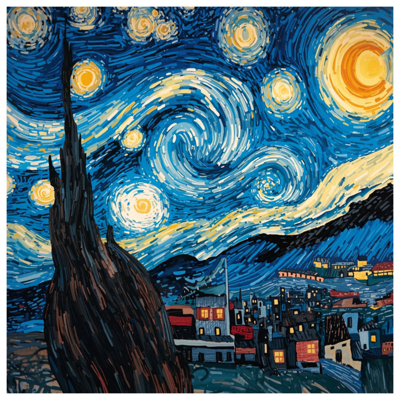 Tapis de bain Starry Night, 34in W x 21in L