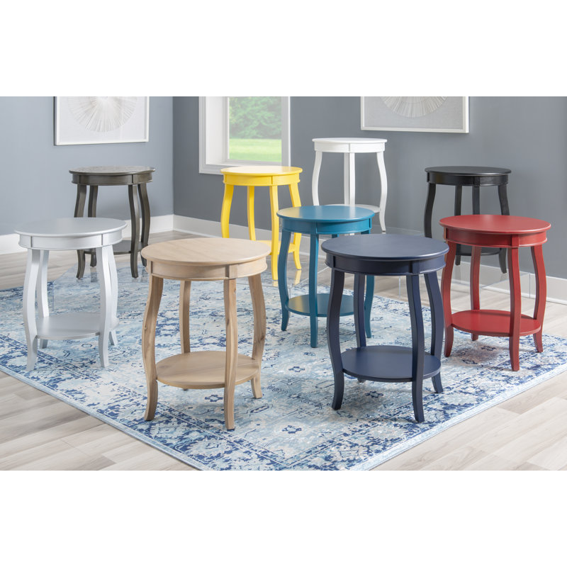 Everill End Table, White