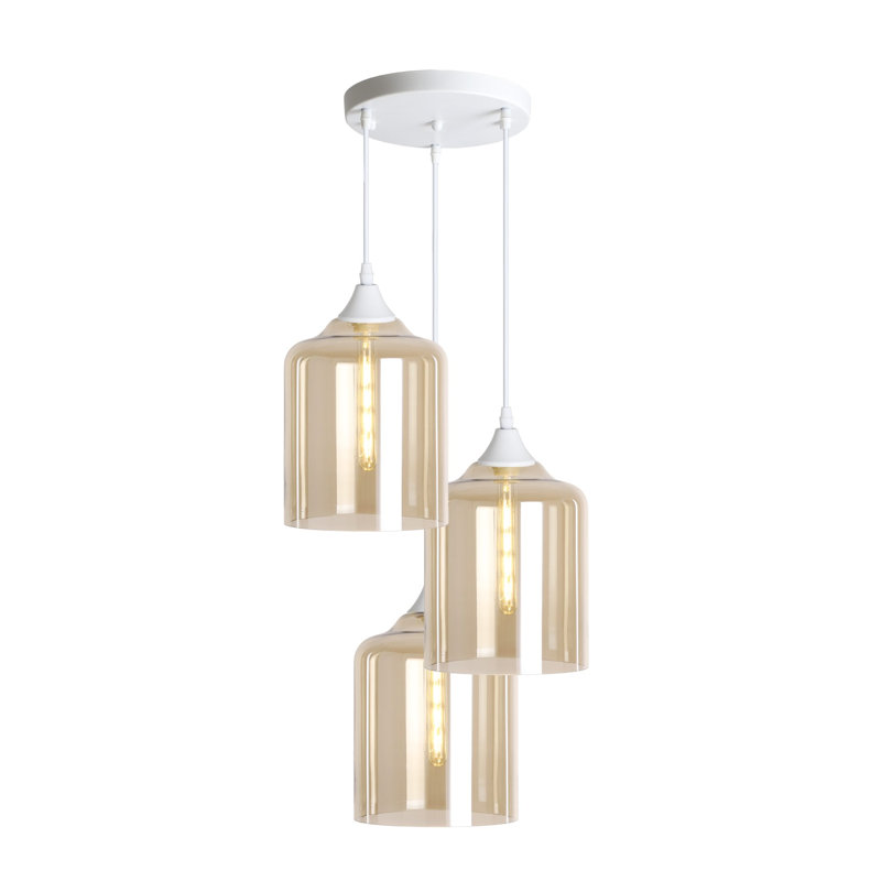 Beeman 3 - Light Cluster Pendant, Amber, White