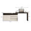 Meuble-lavabo extensible crème 47,24 po avec rangement
