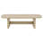 Beige Oak Coastal Rectangular Cocktail Coffee Table