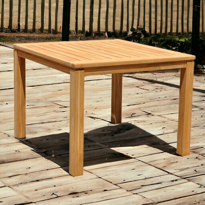 Heritage Square Outdoor Dining Table With Umbrella Hole , 39.37'' in. W 39.37'' in. D