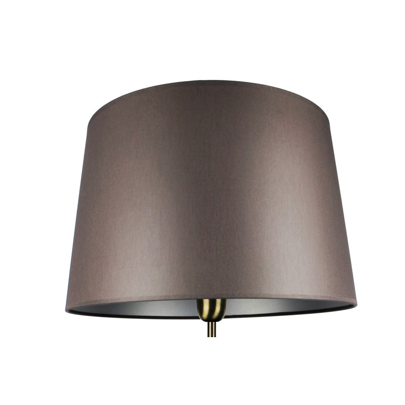 25cm H Silk Empire Lamp Shade ( Uno ) in Grey