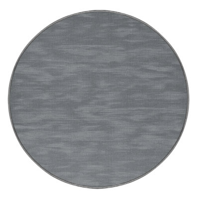 Machine Washable Solid Gray Area Rug