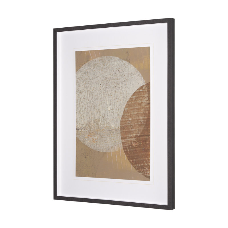«Eclipse I» par Studio A, reproduction d'art encadrée à la main emmêlée sous verre, Eclipse I, 31.5L x 1.6W x 41.5H