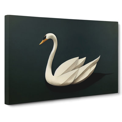 Intense Swan - Wrapped Canvas Print