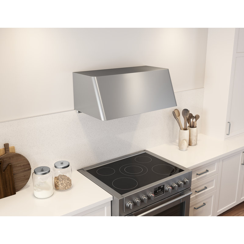 Designer Zephyr Mesa 48 In. Wall Mount Range Hood With LED Lights (Body Only), Stainless Steel