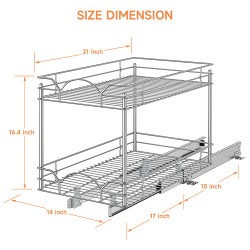 Prep & Savour Steel Pull Out Drawer & Reviews | Wayfair