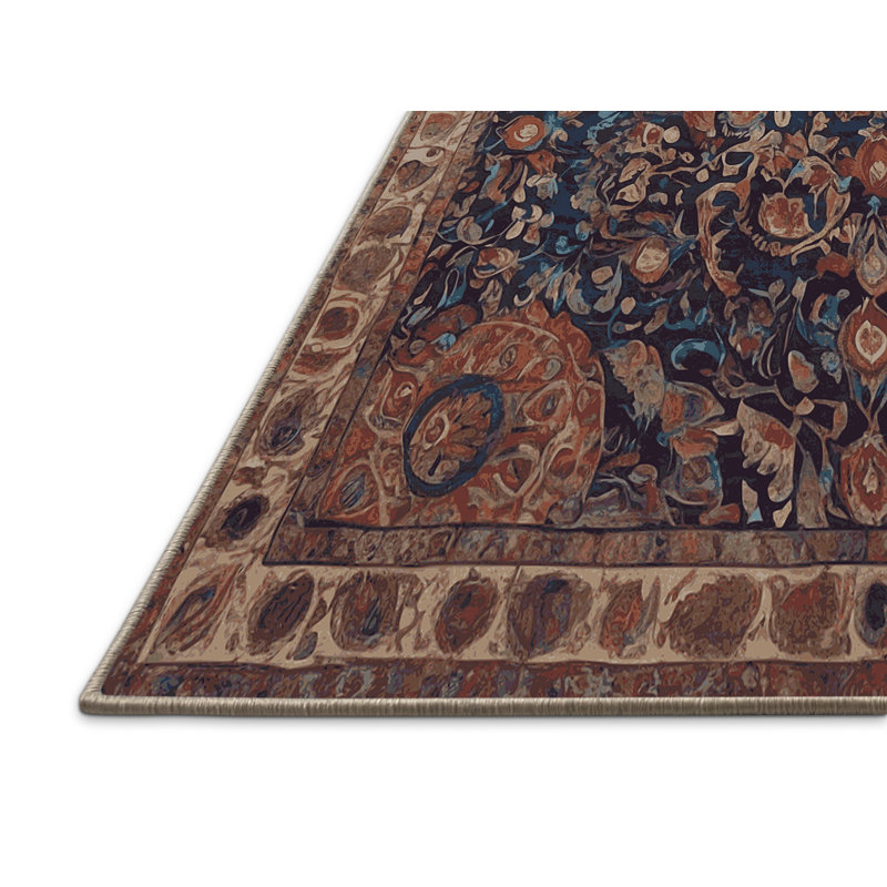 Tapis brun soyeux et moelleux, Rectangle 7 pi x 9 pi