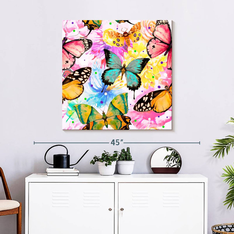 Brampt Colourful Butterfly Medley, 30" H x 30" W