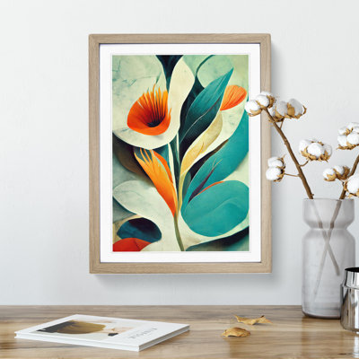 Floral In Abstract No.5 - Single Picture Frame Print