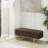 Stylish Contemporary Brown Velvet And Gold Steel Storage Bench, Button - Design, Metal Legs, Flip Top Lid, Comfortable For Two, Indoor Use, 500 Lbs Limit Contemporary, Steel, Velvet, Styling, Double