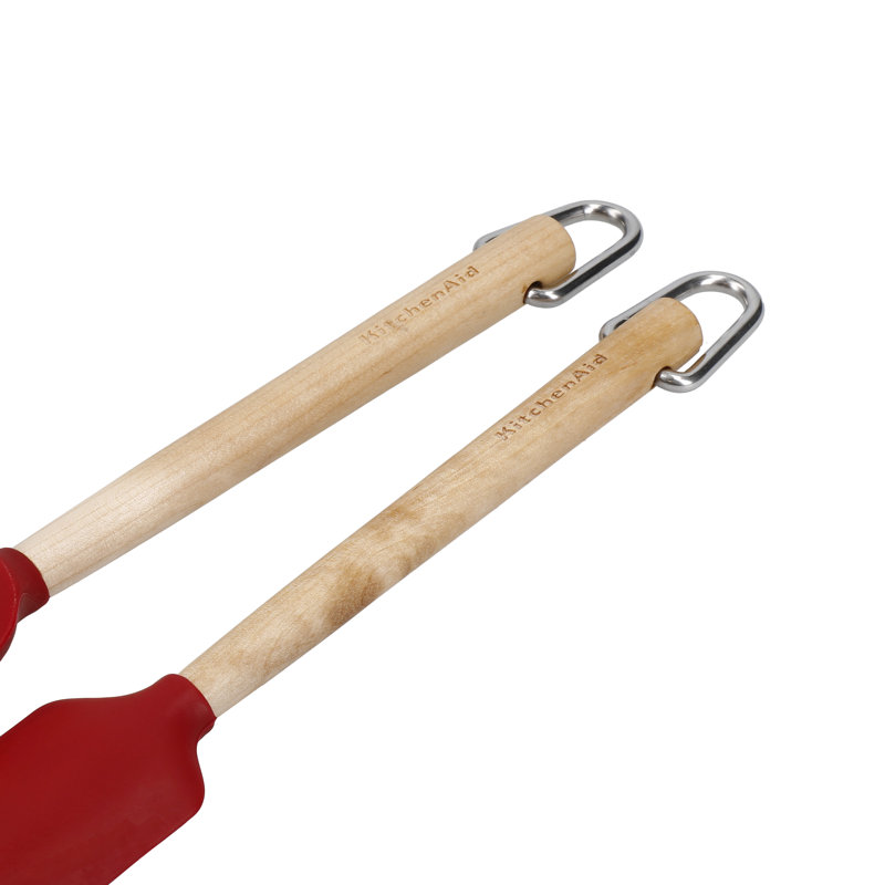 2 Piece Birch Wood Spatula Set