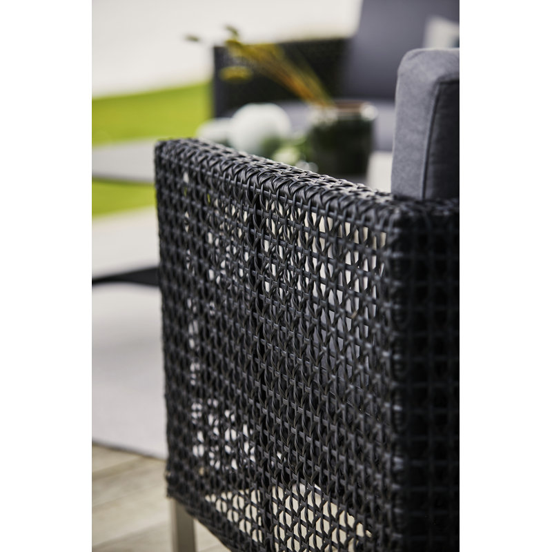 Connect Lounge Chair With Cushion Set, Cane-line Natté Gray