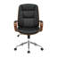Stoneburner Faux Leather Mid-Century Executive Office Chair-39375640