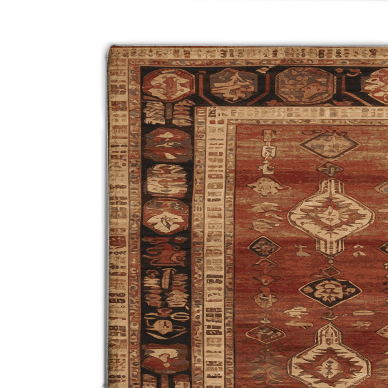 Tapis turc intérieur et extérieur brun, Rectangle 4pi x 6 pi