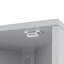 Armoire de rangement haute multifonctionnelle avec deux portes et tablettes réglables, tablette ouverte-705390747