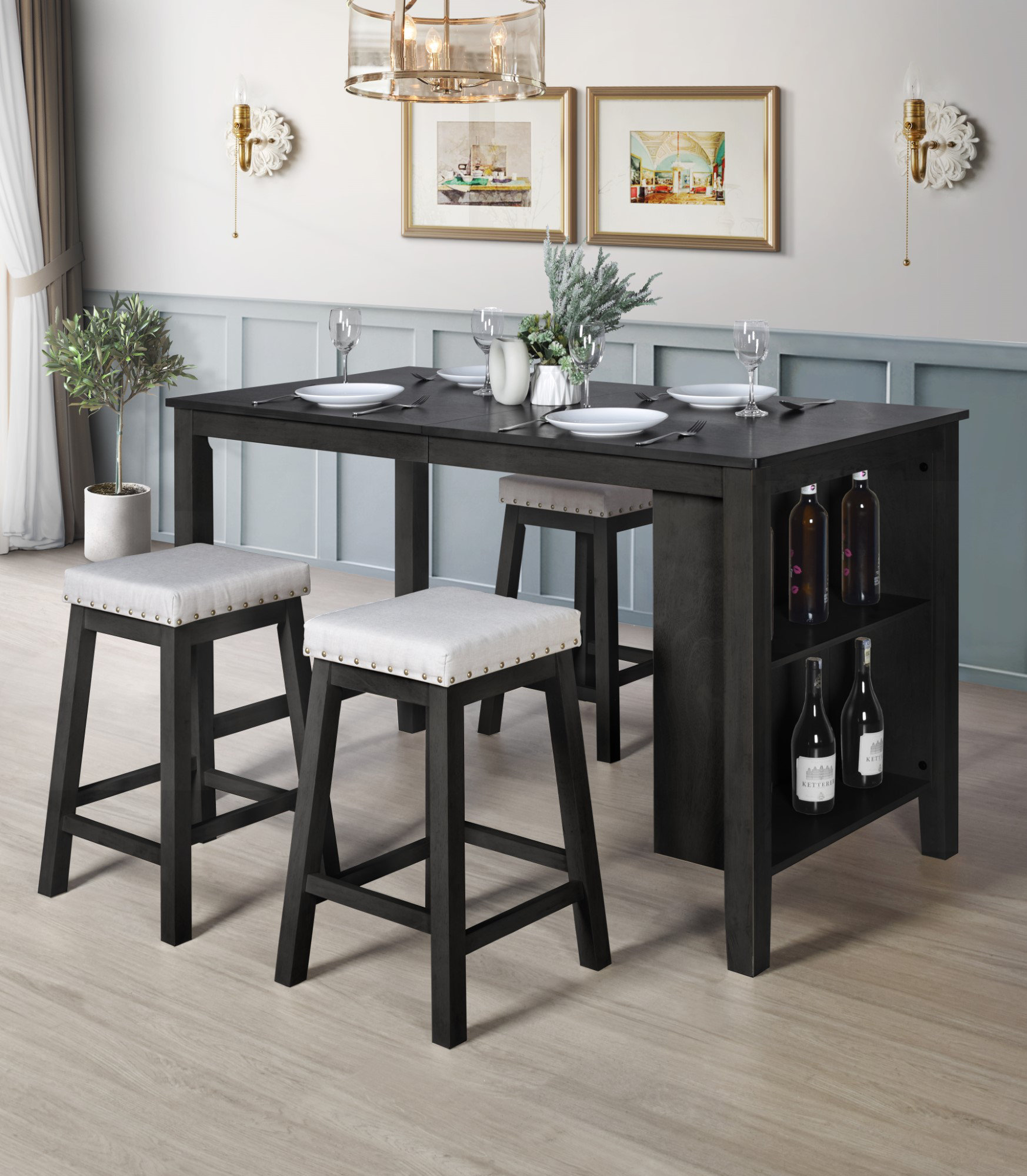 Gymax 5 best sale piece dining set