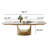 9-Piece Extendable Dining Table Set, Extendable Rectangular Dining Table Set With 8 Chairs, Extends From 63 In To 94.5 In With 8 Upholstered Wood Chairs