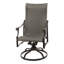 Michigan Woven High Back Swivel Rocking Dining Chair-2084227133-2084227127